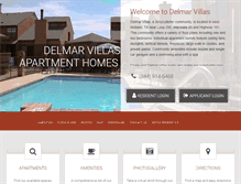 Tablet Screenshot of delmarvillasapartmenthomes.com